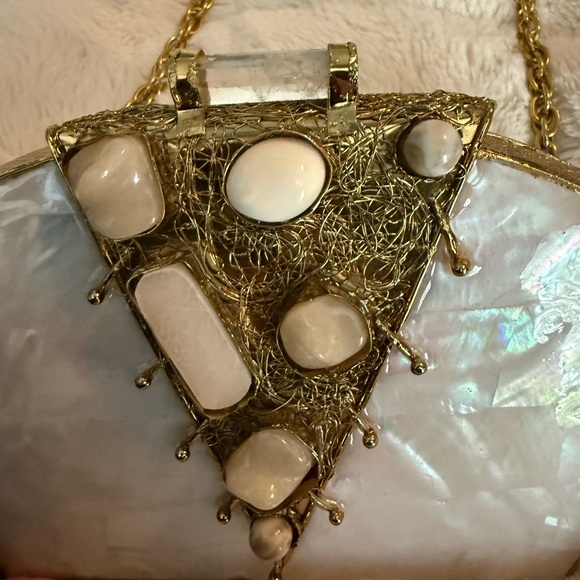 Ramla La Perle Handbag New $365 MSRP 🐚 - Picture 10 of 13